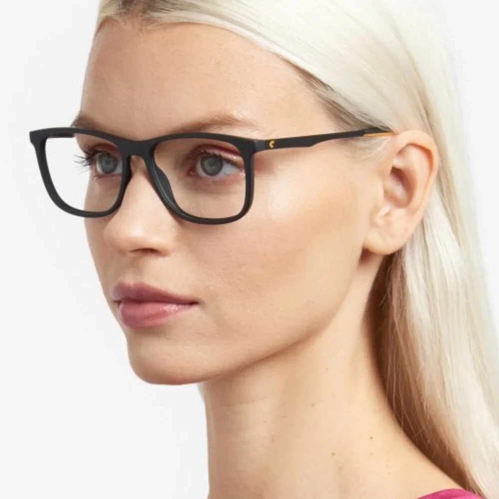 Carrera CARRERA2045T 08LZ 00 Junior Eyeglasses Black/Orange Square Frame
